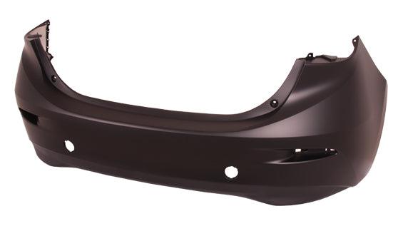 Bumper Rear Mazda 3 2014-2018 Primed With Textured Lower Sedan , MA1100215