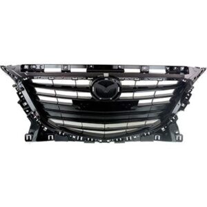 Grille Mazda 3 2014-2016 Black Glossy Black Insert Without Adaptive Cruise , MA1200196
