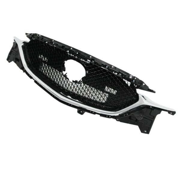Grille Mazda Cx5 2017-2021 Ptd Black Mesh With Lower Chrome Moulding , MA1200215 - Image 2