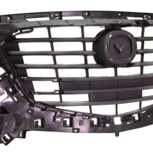 Grille Mazda 3 Sport 2017-2018 Matte-Black Mexico Built With Emblem Base For Use With Additional Moulding Sedan/ Hatchback , MA1200216
