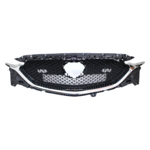 Grille Front Mazda Cx5 2017-2021 Ptd Black Mesh With Chrome Molding/Adaptive Cruise Without Camera , Ma1200223 - Hunt Parts