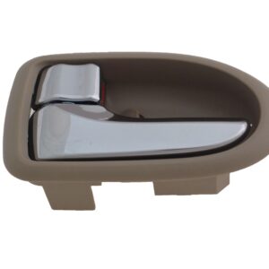 Door Handle Front Inner Driver Side Mazda Mpv 2000-2003 Beige With Chrome , MA1352106