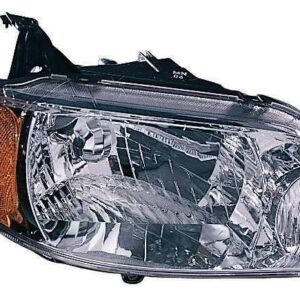 Head Lamp Passenger Side Mazda Protege 2001-2003 Aluminum Bezel , MA2503119V