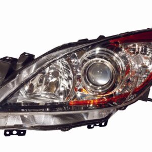 Head Lamp Driver Side Mazda 3 2010-2013 Halogen Without Sky Activ Pkg High Quality , MA2518130