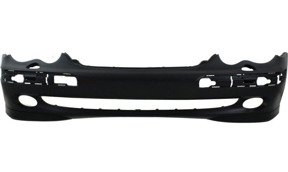 Bumper Front Mercedes C230 2002-2005 Primed Avantgarde Without Amg With Head Lamp Washer Hole , MB1000179