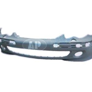 Bumper Front Mercedes C350 2006-2007 Primed-Gray With Head Lamp Washer Hole With Classic Elegance Pkg With Avant Garde Without Amg , MB1000209
