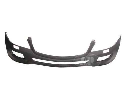 Bumper Front Mercedes Ml350 2006-2008 Primed Without Sensor With Headlamp Washer Hole Without Sport Pkg , MB1000230
