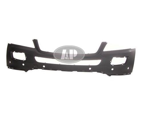 Bumper Front Mercedes Ml350 2006-2008 Primed With Sensor Without Headlamp Washer Hole Without Sport Pkg , MB1000231
