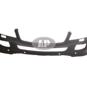 Bumper Front Mercedes Ml500 2006-2007 Primed With Sensor With Headlamp Washer Hole Without Sport Pkg , MB1000232