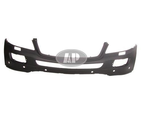Bumper Front Mercedes Ml500 2006-2007 Primed With Sensor With Headlamp Washer Hole Without Sport Pkg , MB1000232