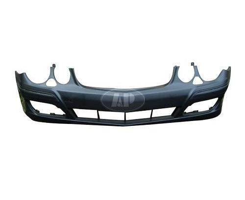 Bumper Front Mercedes E320 2007-2009 Primed Without Sensor With Headlamp Washer Hole Without Sport Pkg , MB1000270