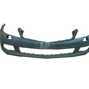 Bumper Front Mercedes C250 2010-2011 Primed Without Sensor With Headlamp Washer Without Amg Sport Pkg , MB1000297