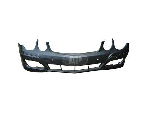 Bumper Front Mercedes E350 2007-2009 Primed With Sensor Without Headlamp Washer Hole Without Sport Pkg , MB1000333