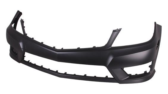 Bumper Front Mercedes C250 2012-2015 Primed Without Sensor Without Headlamp Washer Hole With Amg Sport Pkg , MB1000358