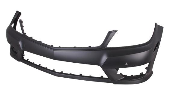 Bumper Front Mercedes C350 2012-2015 Primed With Sensor Without Headlamp Washer Hole With Amg Sport Pkg , MB1000359