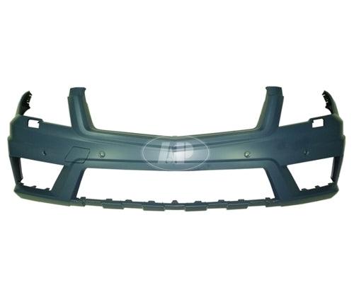 Bumper Front Mercedes Glk350 2010-2012 Primed With Sensor With Headlamp Washer Hole With Amg Pkg , MB1000360