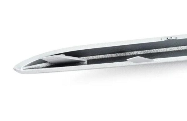 Bumper Moulding Front Outer Passenger Side Mercedes C63 Amg 2015-2018 Painted Silver , MB1047126 - Image 4