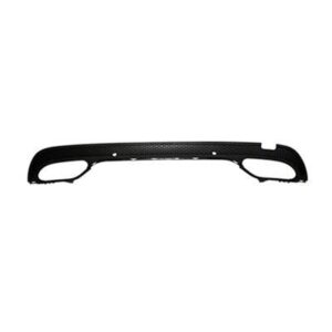 Bumper Lower Rear Mercedes C400 2015 Without Amg Carbon Fiber Texture Black , MB1195108