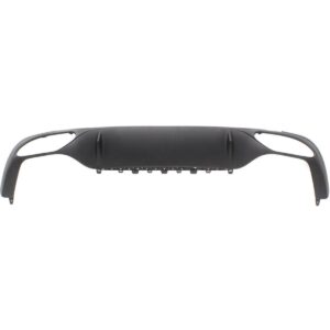 Valance Rear Lower Mercedes E300 2017-2019 Textured Black Finish Without Luxury Capa , Mb1195119C - Hunt Parts