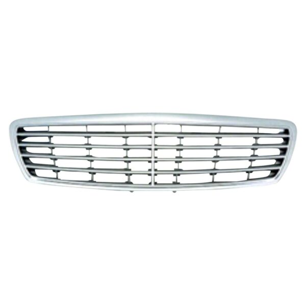 Grille Mercedes E500 2003-2006 Silver With Chrome Front (Elegance Pkg) , MB1200134 - Image 3