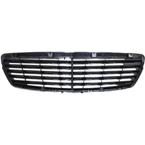 Grille Mercedes E500 2003-2006 Chrome/Black With Avantgarde Without Sensor (11 Moulding) , MB1200141 - Image 4