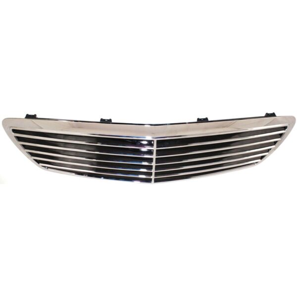 Grille Mercedes E500 2003-2006 Chrome/Black With Avantgarde Without Sensor (11 Moulding) , MB1200141 - Image 5