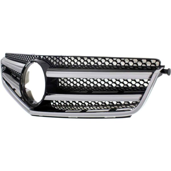 Grille Painted-Silver Mercedes C350 2008-2011 Gray With Chrome Mldg With Amg Pkg , MB1200158 - Image 4