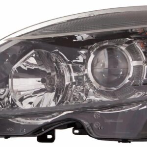 Head Lamp Driver Side Mercedes C350 2008-2011 Halogen Black Housing High Quality , MB2502185