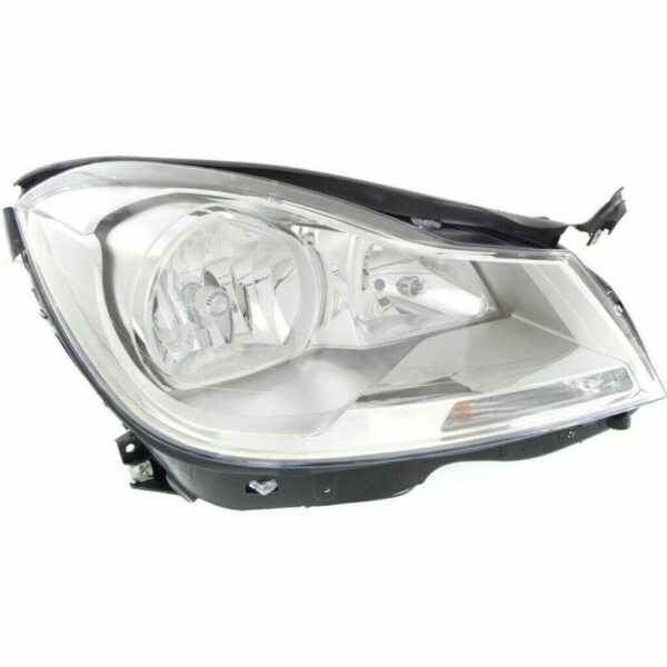 Head Lamp Driver Side Mercedes C350 2012-2014 Halogen Chrome Housing Sedan Without Cornering Lamp High Quality , MB2502187 - Image 5