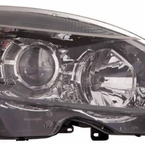 Head Lamp Passenger Side Mercedes C350 2008-2011 Halogen Black Housing High Quality , MB2503185