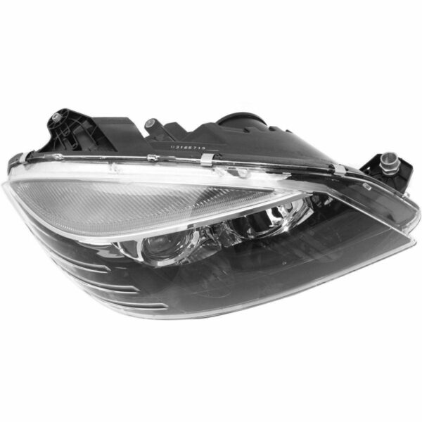 Head Lamp Passenger Side Mercedes C230 2008-2009 Halogen Black Housing High Quality , MB2503185 - Image 4