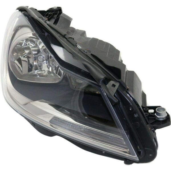 Head Lamp Passenger Side Mercedes C300 2012-2014 Halogen Black Housing Coupe Without Cornering Lamp High Quality , MB2503186 - Image 2