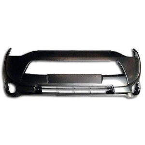 Bumper Front Mitsubishi Outlander 2014-2015 Primed Without Wheel Lip Molding Hole Exclude Sport Model , MI1000336