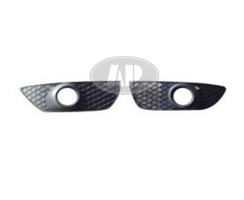 Fog Lamp Cover Front Driver Side Mitsubishi Lancer Sportback 2009-2014 Matte-Black With Fog Lamp Hole (Bezel) , MI1038107