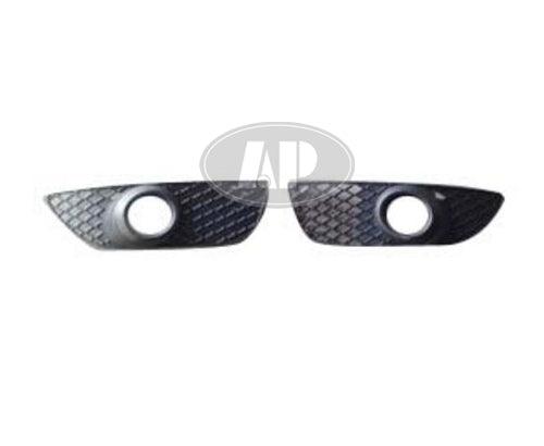 Fog Lamp Cover Front Passenger Side Mitsubishi Lancer Sportback 2009-2014 Matte-Black With Fog Lamp Hole (Bezel) , MI1039107