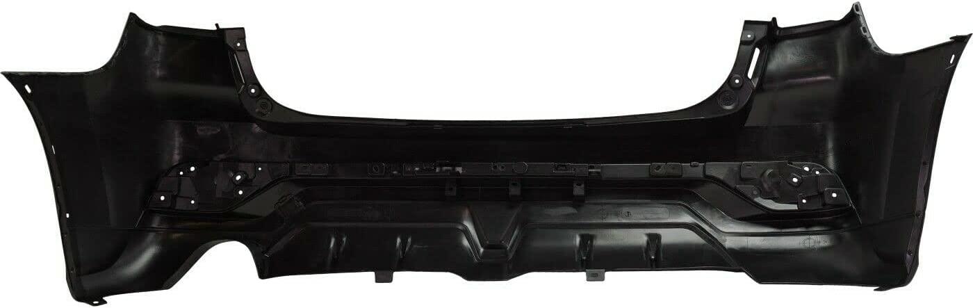 Bumper Rear Mitsubishi Rvr 2018-2019 Partial Primed With Textured Lower With Tow Hook Cover Capa , MI1100307C
