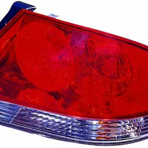 Tail Lamp Passenger Side Mitsubishi Lancer 2004-2007 Clear/Red Lens (Es/Ls Mdl) Capa , Mi2801119C - Hunt Parts