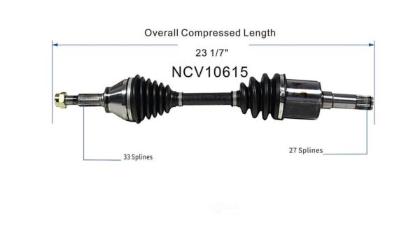 CV Axle Driver Side Chevrolet Cobalt 2005-2010 Only For Mt , NCV10615 - Image 5