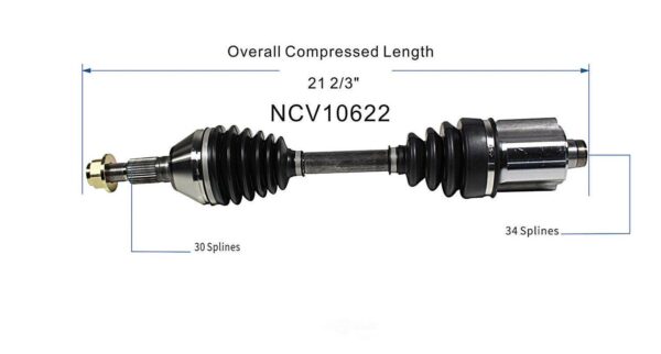 CV Axle Driver Side/Passenger Chevrolet Malibu Hybrid 2008-2010 Side V6 , NCV10622 - Image 5