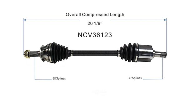 CV Axle Driver Side Honda Crv 2002-2006 80-3223 , NCV36123 - Image 5