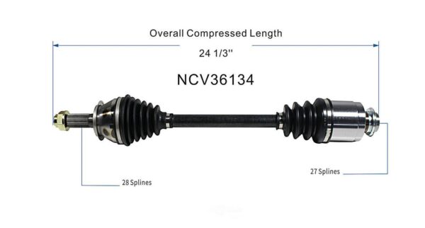 CV Axle Passenger Side Honda Crv 2002-2006 80-3226 , NCV36134 - Image 5