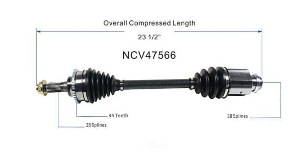 CV Axle Passenger Side Mazda 6 2003-2008 4Cyl 2.3L , NCV47566 - Image 5