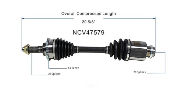 CV Axle Passenger Side Mazda 6 2003-2008 V6 3.0L , NCV47579 - Image 5