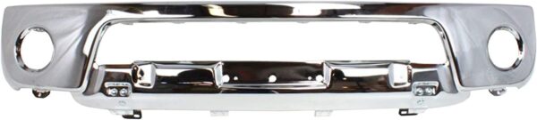 Bumper Face Bar Front Nissan Frontier 2005-2008 Chrome With Fog Lamp Hole Without Off Road Steel , NI1002138 - Image 2