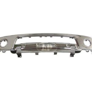 Bumper Face Bar Front Nissan Frontier 2005-2008 Chrome With Fog Lamp Hole Without Off Road Steel , NI1002138