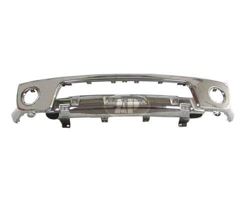 Bumper Face Bar Front Nissan Frontier 2005-2008 Chrome With Fog Lamp Hole Without Off Road Steel , NI1002138