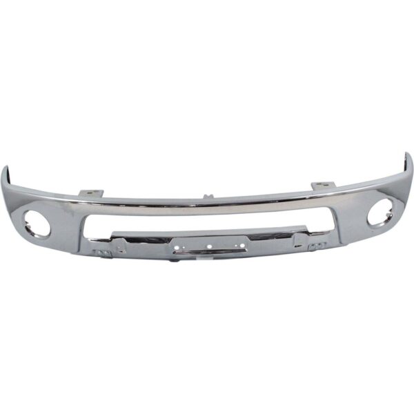 Bumper Face Bar Front Nissan Frontier 2005-2021 Chrome With Fog Lamp Hole Steel , NI1002143 - Image 2