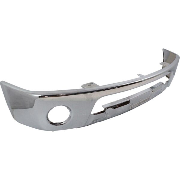 Bumper Face Bar Front Nissan Frontier 2005-2021 Chrome With Fog Lamp Hole Steel , NI1002143 - Image 4