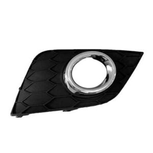 Fog Lamp Bezel Front Passenger Side Nissan Sentra 2016-2019 Matt Black/Chrome , NI1039143
