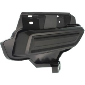 Fog Lamp Cover Front Passenger Side Nissan Versa Hatchback 2017-2019 Textured , NI1039150